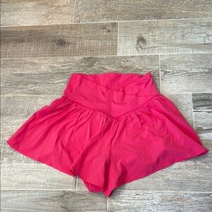 Aerie Offline: Women's Pink High-Waisted Crossover Shorts